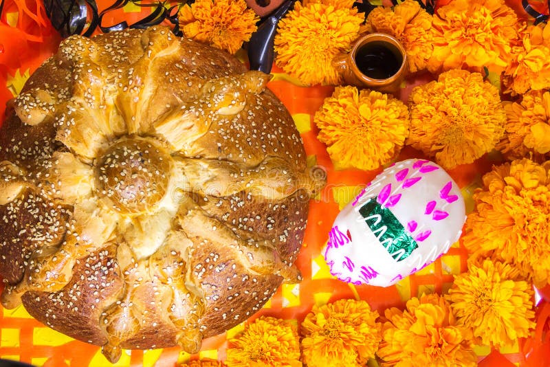 Dead Bread Day of the Dead Celebration Stock Photo Image of flower