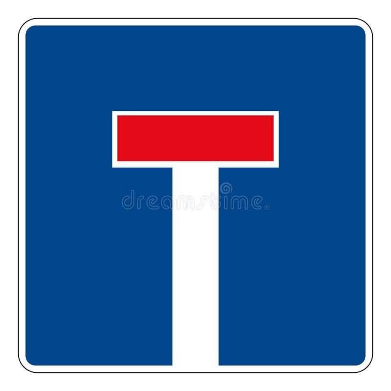 357 dead End road sign in Germany