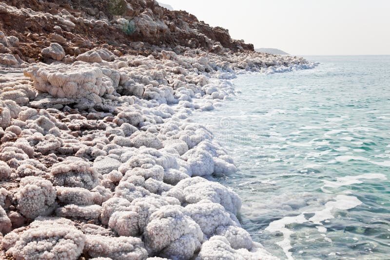 Dead sea coast at jordan