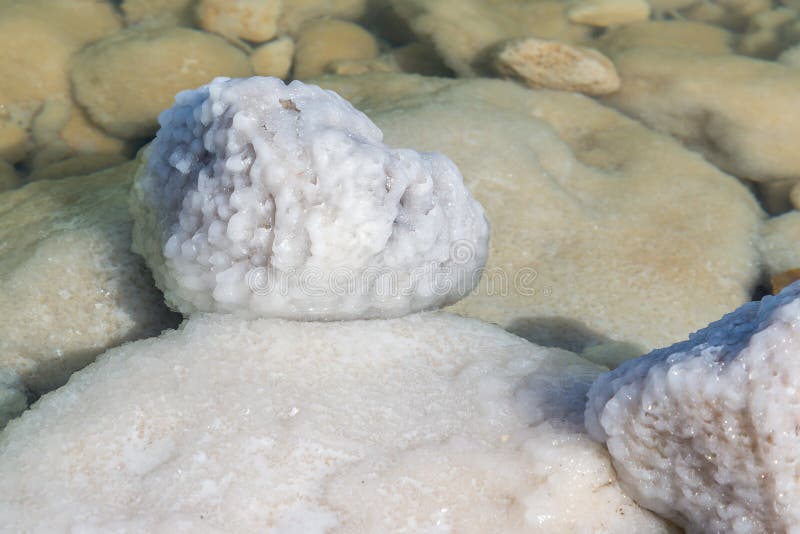 Dead Sea salty rocks stock image. Image of stone, minerals 53450933