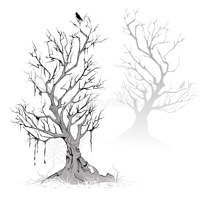 Dead trees stock illustration