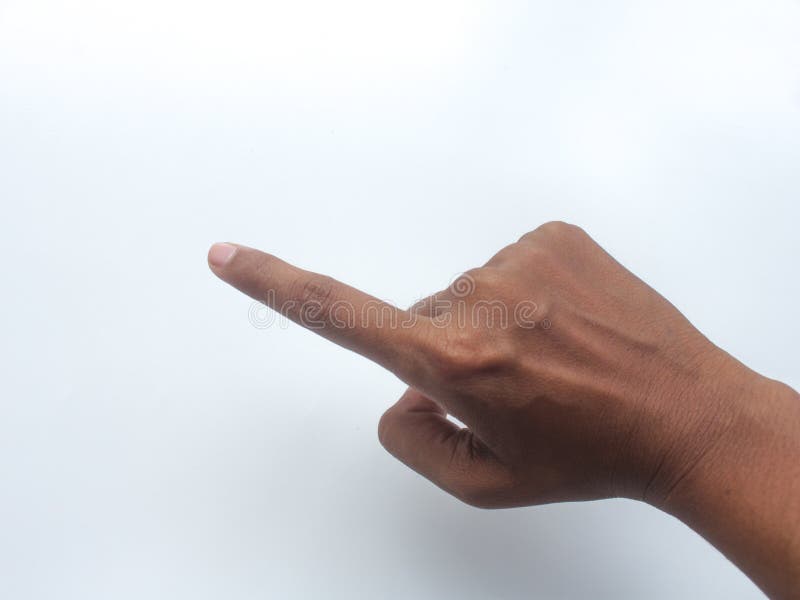 Deaf Mute Hand Language on White Learn the Alphabet, Deafmute