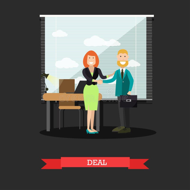 Deal concept vector illustration in flat style vector illustration Deal concept vector illustration in flat style vector illustration