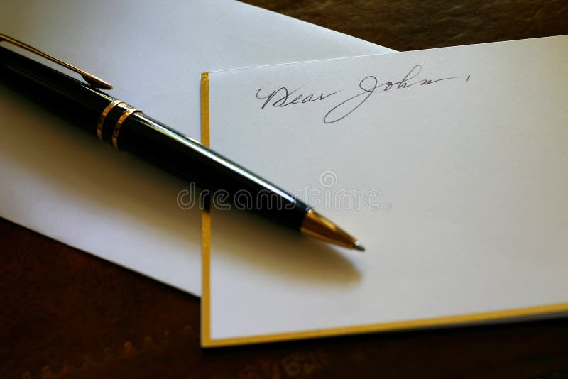 De estimado una carta bolígrafo.