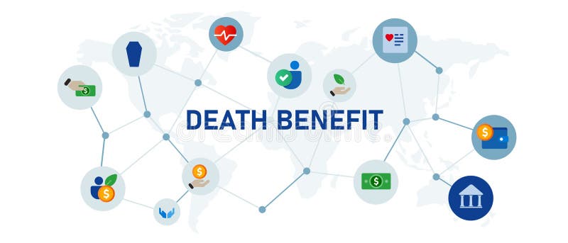Death Benefit Life Insurance Policy Financial Protection Icon Concept ...