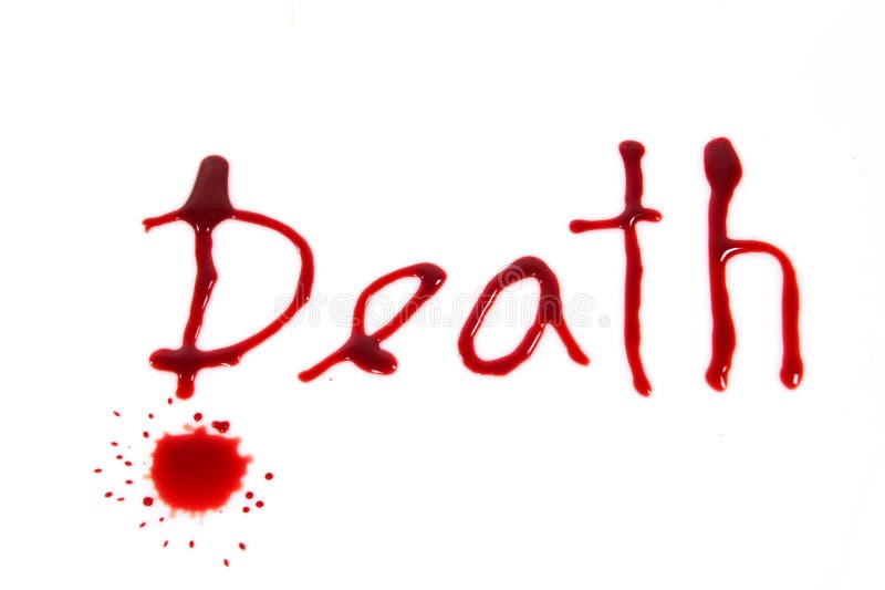 Death bloody words stock image. Image of love, close 26646891