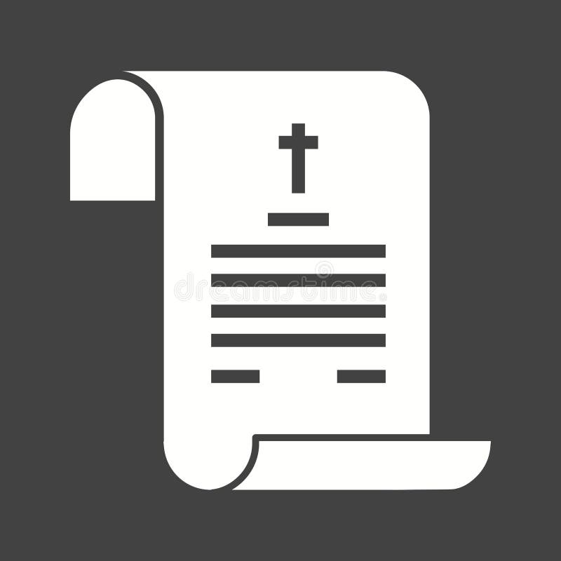 Death Certificate vector illustration