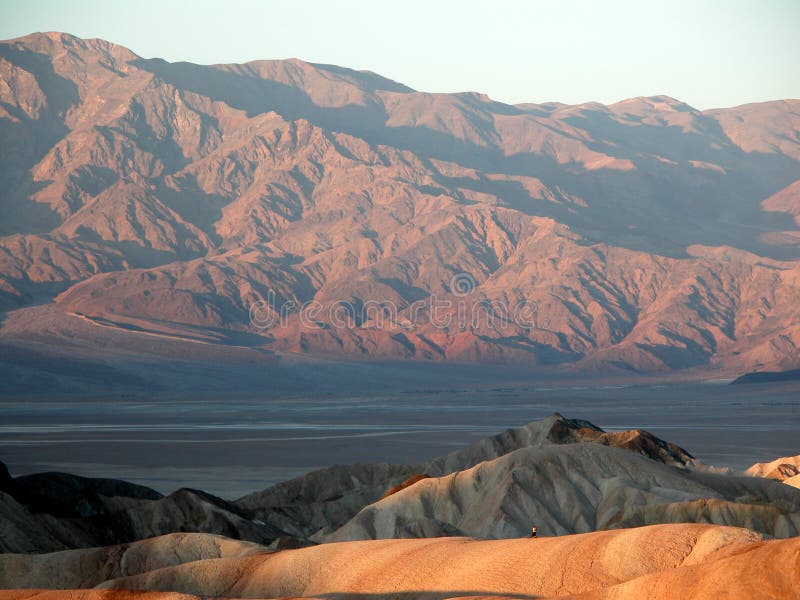 Death Valley from Zabriskie Point at sunset