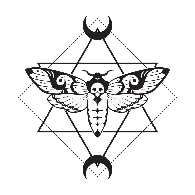 Death Moth Tattoo Stock Illustrations – 228 Death Moth Tattoo Stock  Illustrations, Vectors & Clipart - Dreamstime