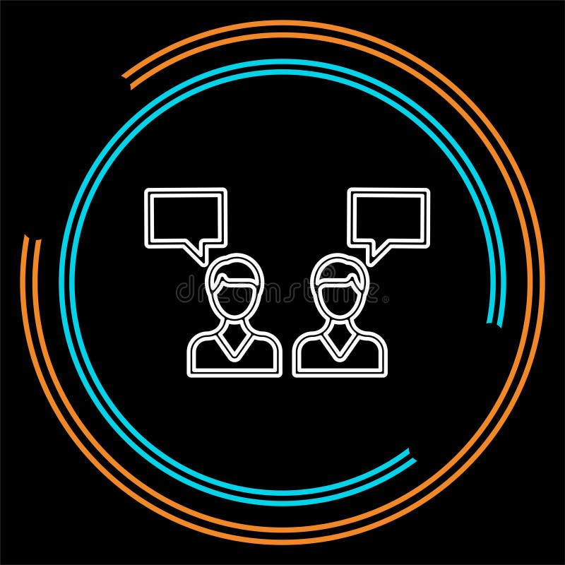 Debate icon. element illustration. debate concept royalty free illustration