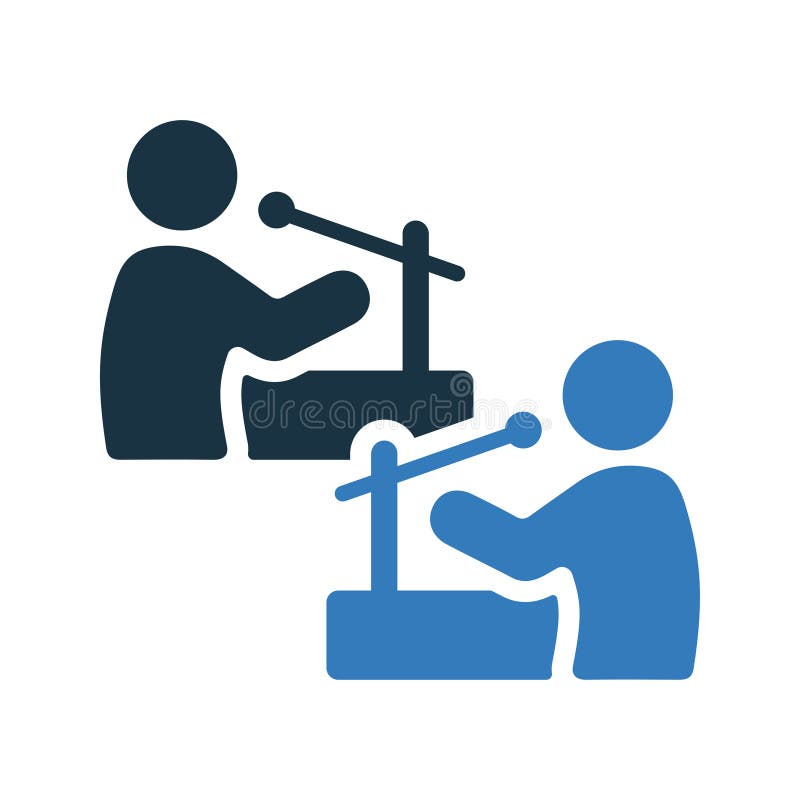 Debate icon royalty free illustration