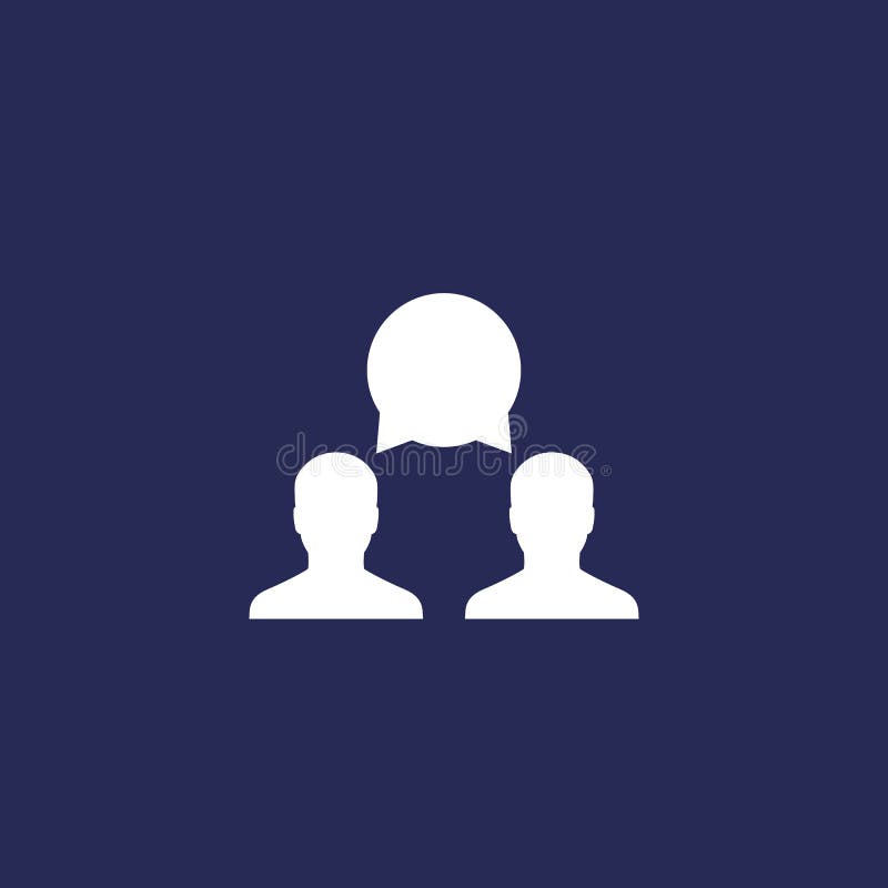 Debate icon, vector royalty free illustration
