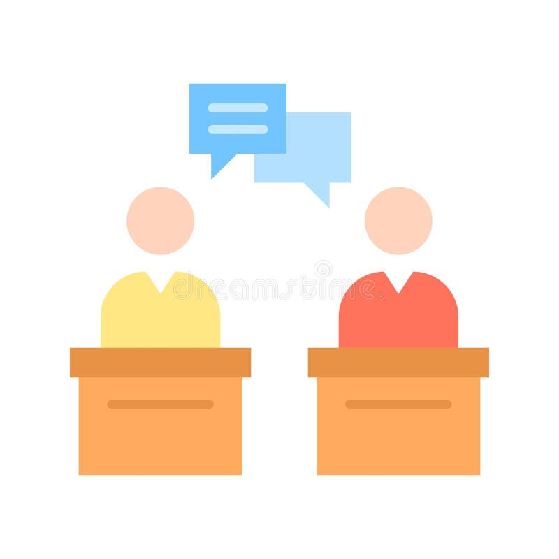 Debate icon vector image. royalty free illustration