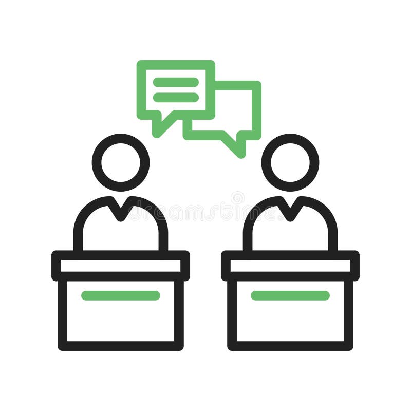Debate icon vector image. royalty free illustration