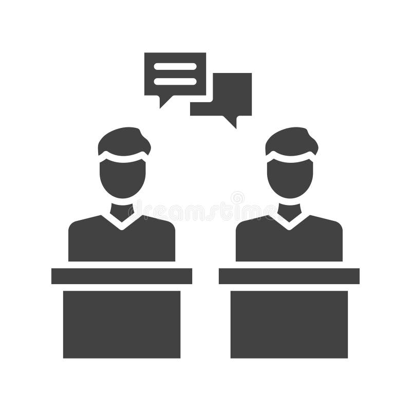 Debate icon vector image. Suitable for mobile application web application and print media.