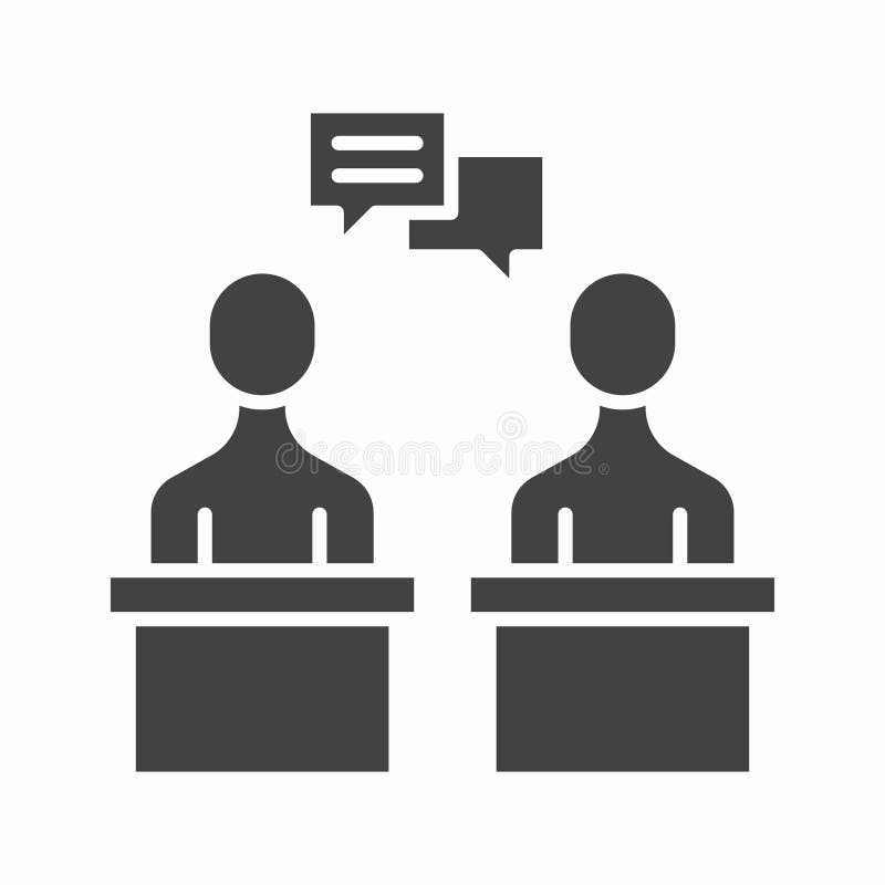 Debate icon vector image. vector illustration