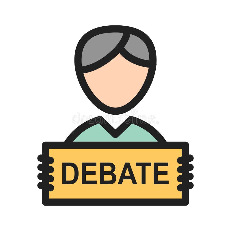 Debate royalty free illustration
