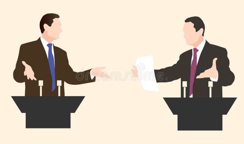 Debate two speakers. Political speeches, debates, rhetoric. Broad and expressive hand gestures. Debate two speakers. Political speeches, debates, rhetoric. Broad and expressive hand gestures.