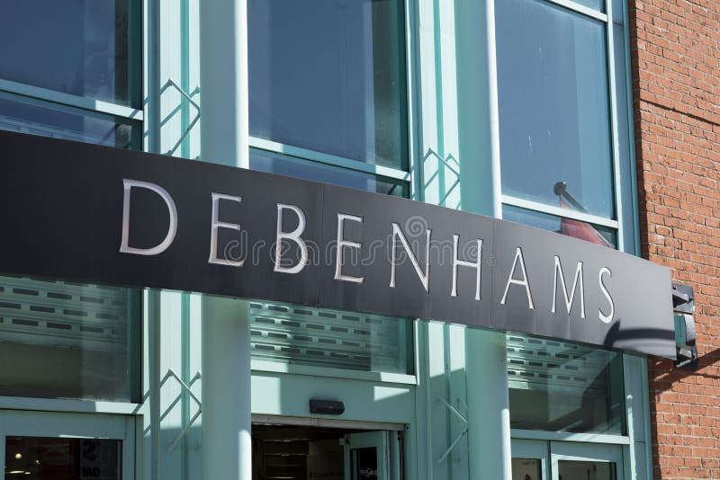 Debenhams wejście, znak i logo zdjęcia stock Debenhams wejście, znak i logo zdjęcia stock