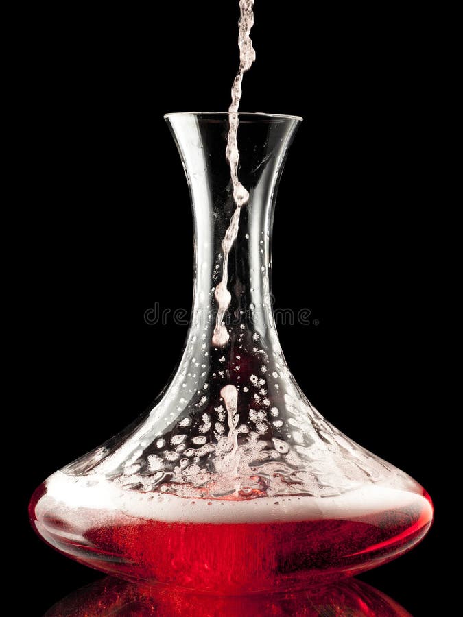 Decanter with Red Wine