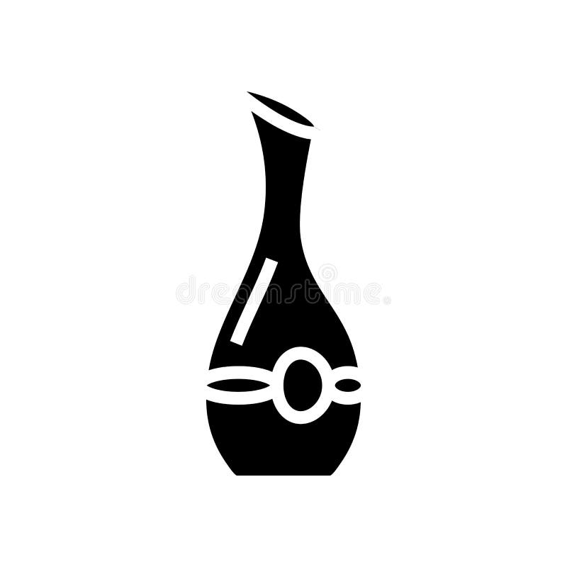 Decanter wine glyph icon vector illustration royalty free illustration