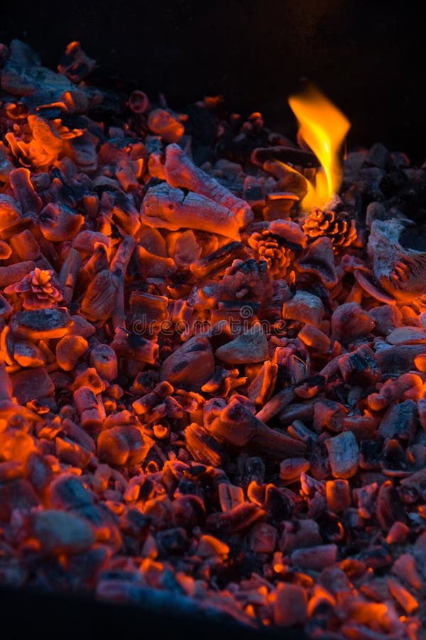 Decaying coals