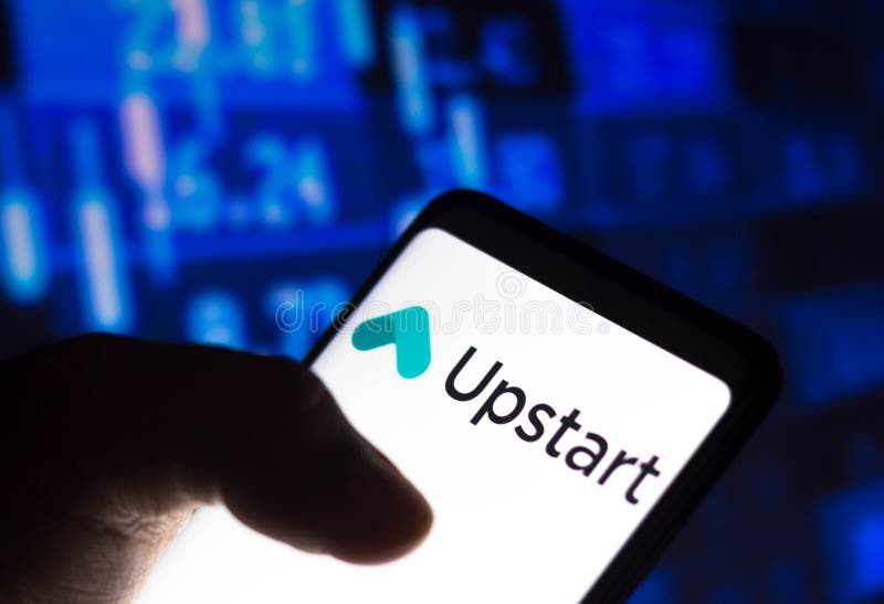 December 21, 2021, Brazil. In this photo illustration the Upstart logo seen displayed on a smartphone