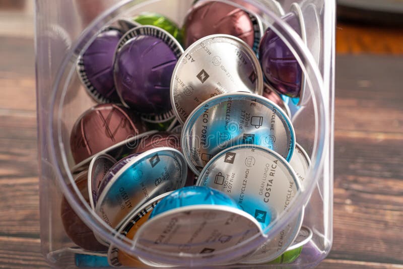 December 4 2022 Calgary Alberta Canada Nespresso Coffee Pods in a