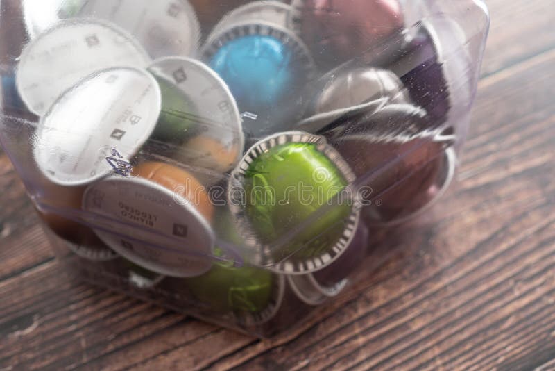 December 4 2022 Calgary Alberta Canada Nespresso Coffee Pods in a