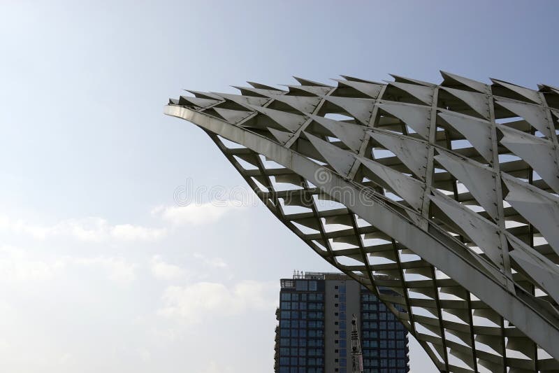 December 7, 2024 Da Nang Apec sculpture park. a new icon of Da Nang city. royalty free stock photo