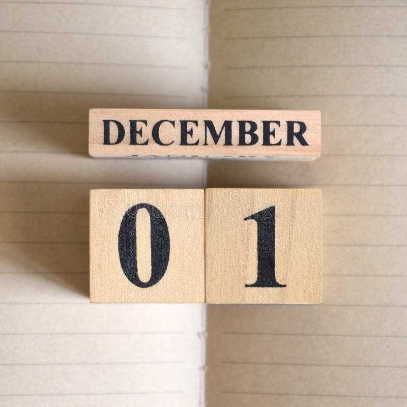 December 01, Icon design with number cube. royalty free stock photo