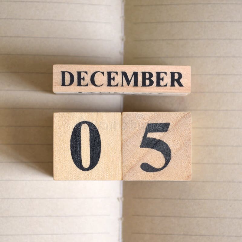 December 05, Icon design with number cube. royalty free stock images