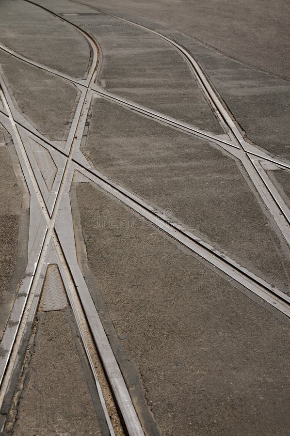 Decision, crossing tram tracks