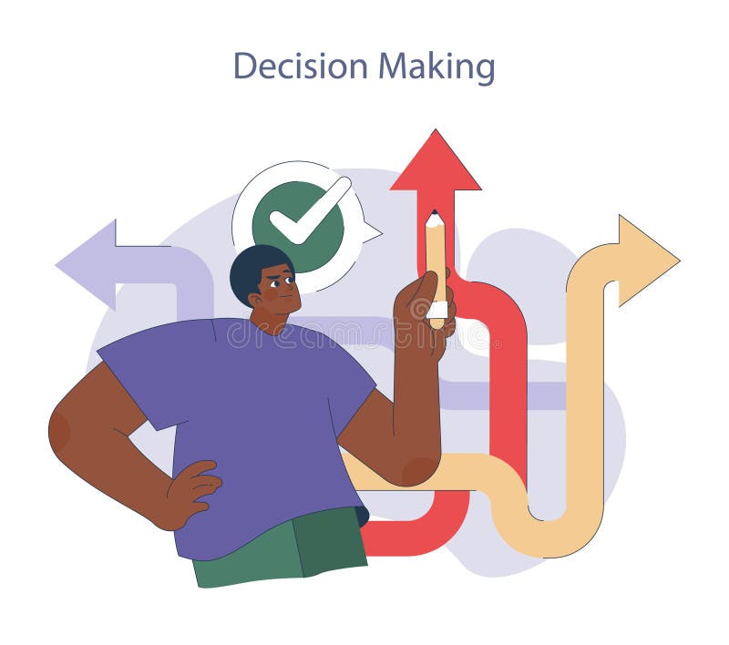 Decision Making concept. stock illustration