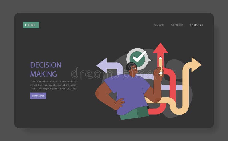 Decision Making concept. royalty free illustration