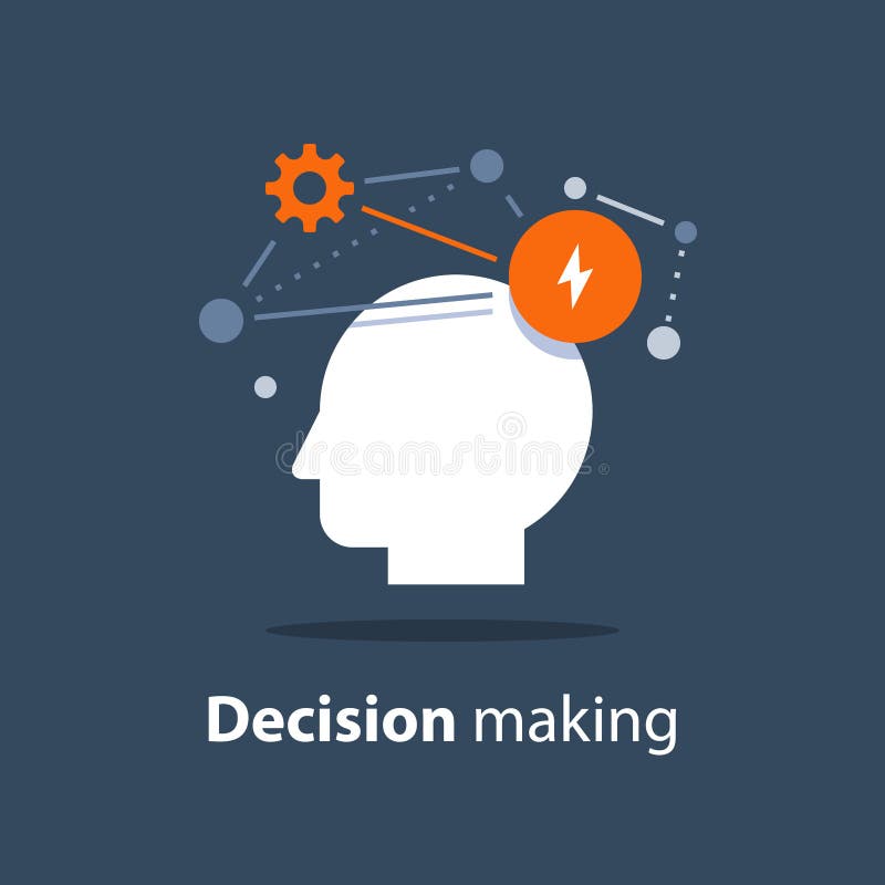 Emotional intelligence, decision making, positive mindset, psychology and neurology, behavior science, creative thinking stock illustration Emotional intelligence, decision making, positive mindset, psychology and neurology, behavior science, creative thinking stock illustration