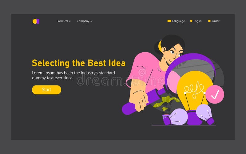 Decision Making. Flat Vector Illustration stock illustration
