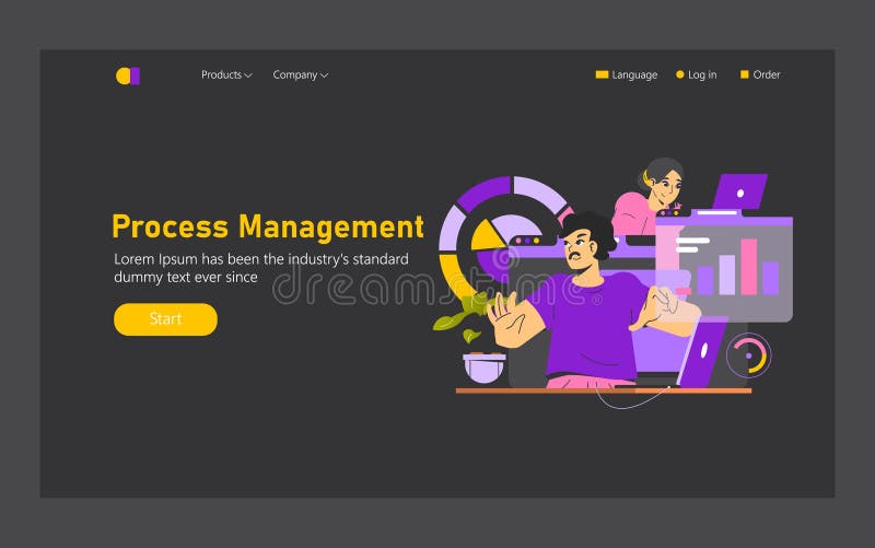 Decision Making. Flat Vector Illustration royalty free illustration