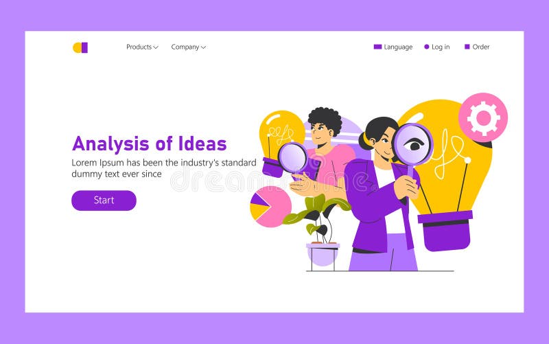 Decision Making. Flat Vector Illustration royalty free illustration