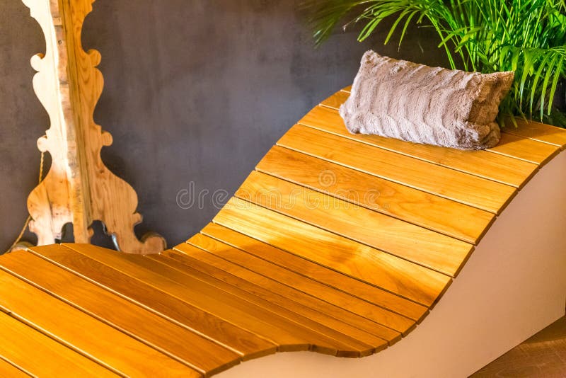 Bed of wooden slats stock photo. Image of board, relax 126209588