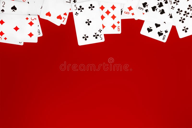 Um Baralho De Cartas De Jogo No Fundo Azul Clássico. Foto Royalty Free,  Gravuras, Imagens e Banco de fotografias. Image 182717157