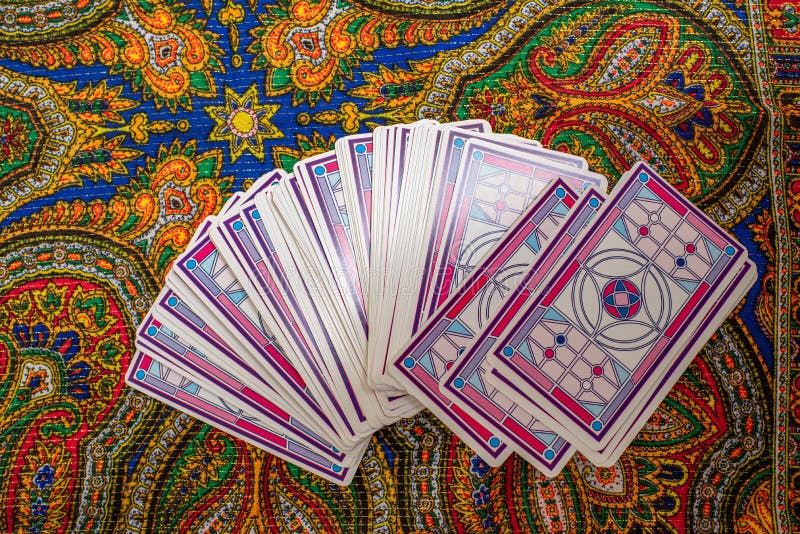 A Deck of Tarot Cards. Fortune Telling, Prediction. Magic. Stock Photo Image of gypsy, deck
