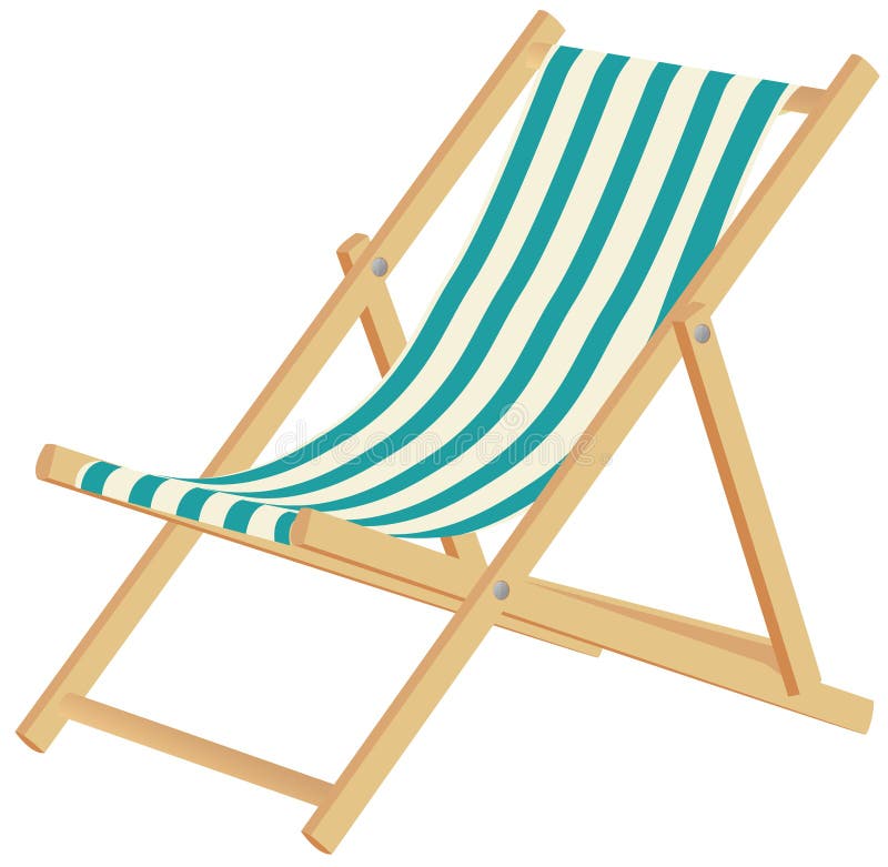 Deckchair stock vector. Illustration of portable, leisure - 7380146