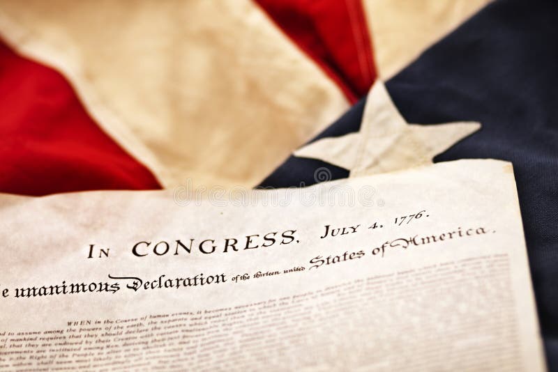 The Declaration of Independence royalty free stock photos The Declaration of Independence royalty free stock photos