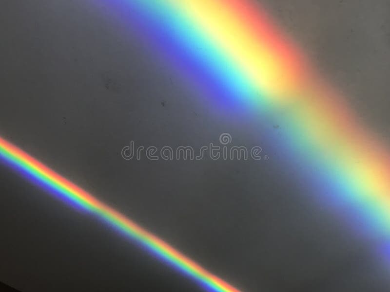 Decomposition of the light ray into the colors of the rainbow. Decomposition of the light ray into the colors of the rainbow