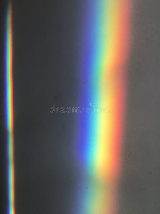 Decomposition of the light ray into the colors of the rainbow. Decomposition of the light ray into the colors of the rainbow