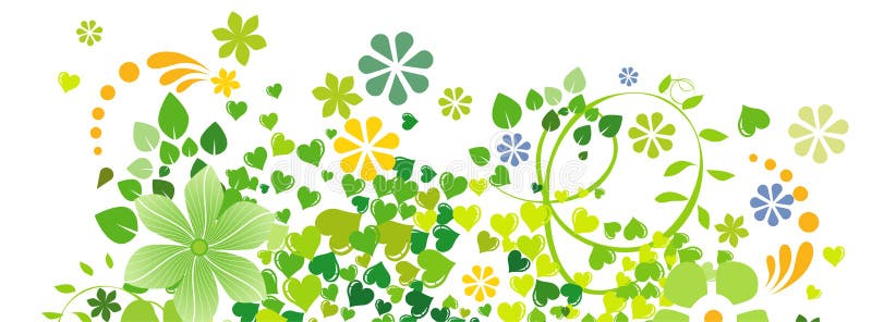 Decoración De Primavera Con Hojas Y Flores Para La Portada De Facebook -  Vector Ilustración del Vector - Ilustración de foto, detalle: 162520882