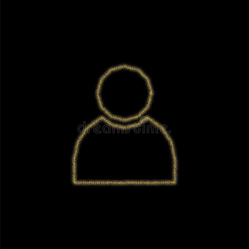 Decoración de oro de Navidad de destellos brillantes brightness de oro sobre fondo negro. Los usuarios de la llamada del icono del libre illustration
