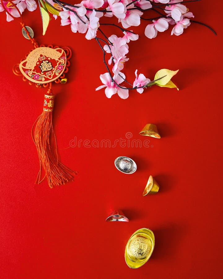 Decorate chinese new year 2019 on a red background(Chinese characters . FU. in the article refer to good luck, wealth, money flow stock image Decorate chinese new year 2019 on a red background(Chinese characters . FU. in the article refer to good luck, wealth, money flow stock image