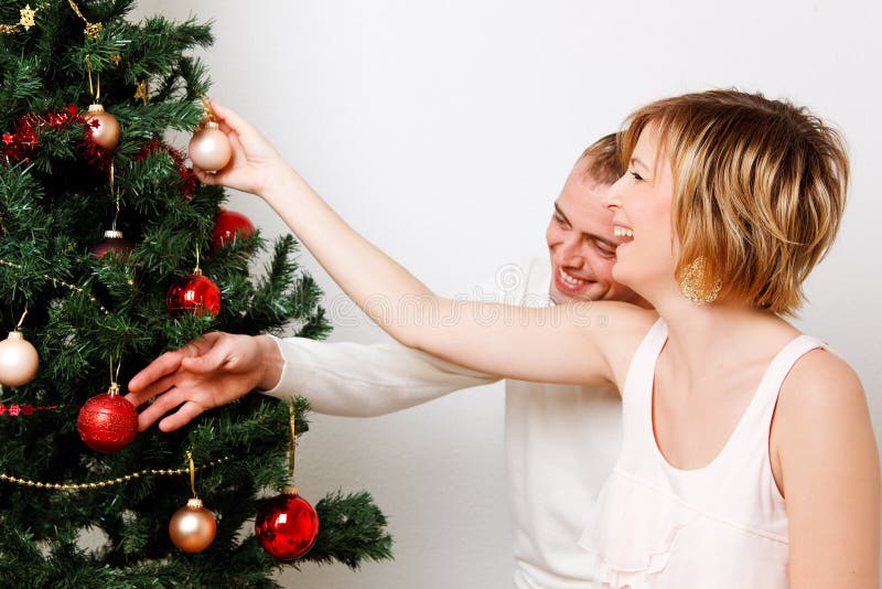 Decorate christmas tree